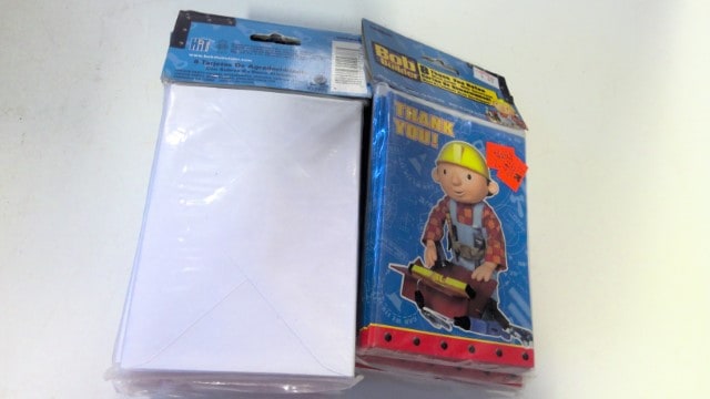 Bob the Builder Thank You Cards from heinventures.ca