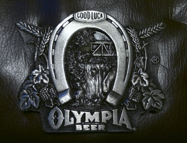 Vintage 1978 Olympia Beer Belt Buckle for sale