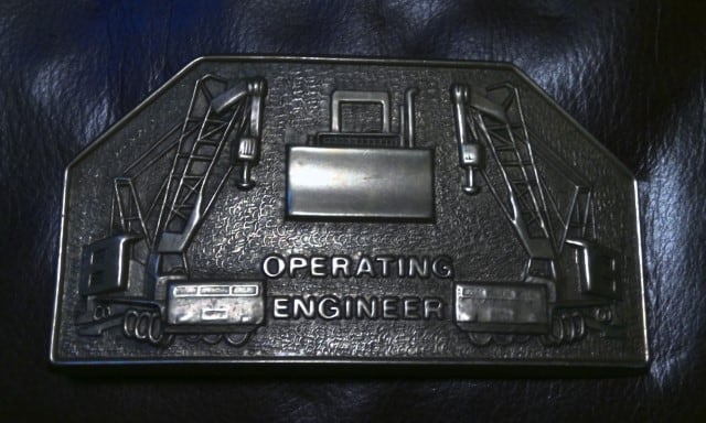 Vintage 1979 Equipment Operating Engineer Belt Buckle. for sale