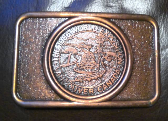 Expo 1986 Vancouver Belt Buckle for sale