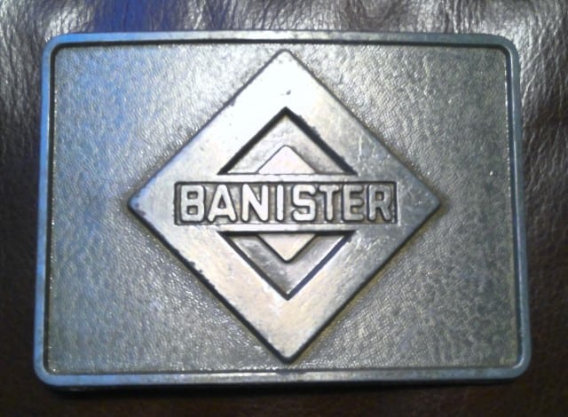 Vintage Banister Pipelines Belt Buckle for sale