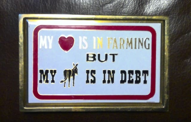 My Heart is in Farming Belt Buckle for sale