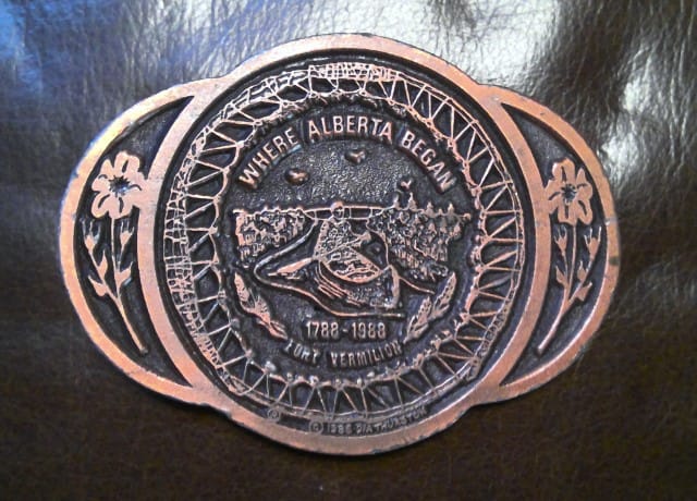 1988 Fort Vermilion Alberta Belt Buckle for sale