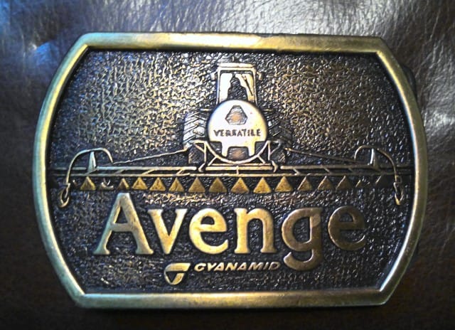 Vintage Avenge Cynamid Farm Belt Buckle for sale