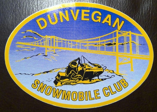 Vintage Dunvegan Snowmobile Club Vinyl Sticker for sale