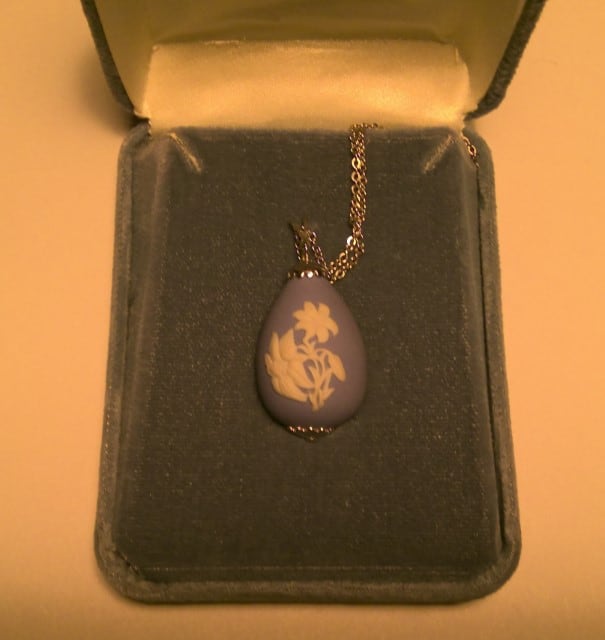 Vintage Wedgwood Easter Egg Pendant for sale