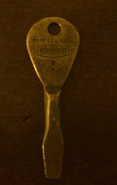 Vintage Proto Tools Screwdriver Keychain (Vanisle Equipment) for sale