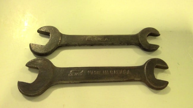 Set of 2 matching Antique Ford wrenches for sale