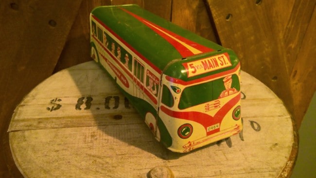 Vintage Wolverine Speedaway Bus Tin Toy for sale