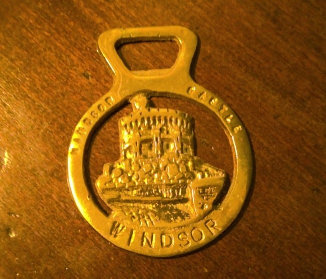 Vintage Windsor Castle Horse Brass Medallion for sale