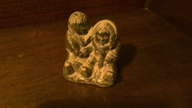 Vintage Wolf Original Soapstone Carving Sculpture Inuit Couple for sale