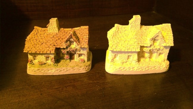 Set of 2 David Winters Sussex Cottages 1982. Painted and unpainted for sale