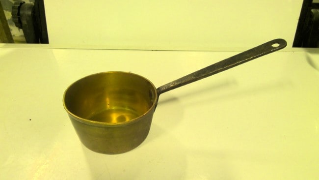 Vintage Brass Saucepan for sale on heinventures.ca