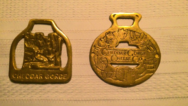 Cheddar Gorge Cheese Co. & Cheddar Gorge Brass Horse Medallions available for sale on heinventures.ca