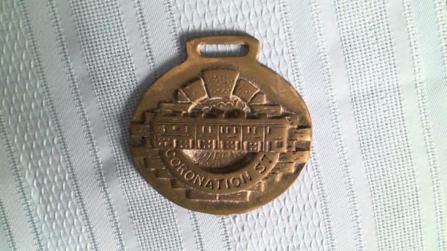 Coronation Street Brass Horse Medallion for sale on heinventures.ca in Canada