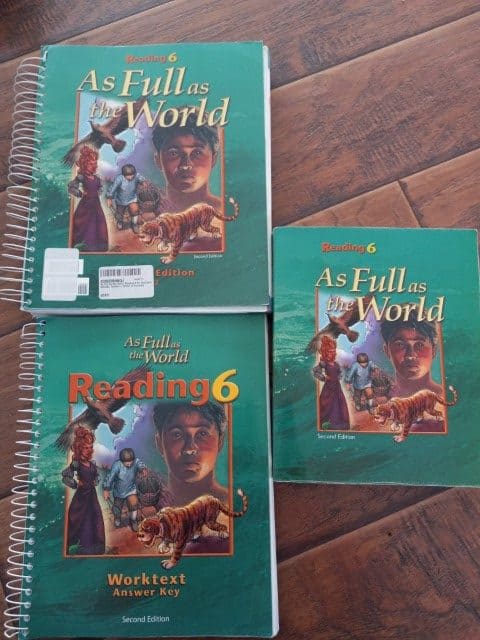 As Full As The World Reading 6 BJU Press, Used for sale on heinventures.ca