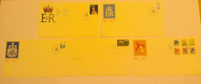 Lot of 5 1977 First Day of Issue Canada Stamps Envelopes for sale