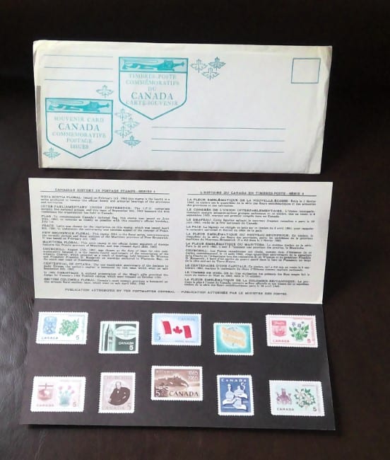 1966 Canada Stamps Souvenir Card for sale