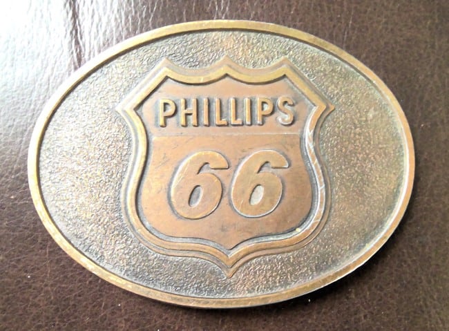 Vintage Phillips 66 Gas Company Belt Buckle for sale