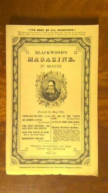 Blackwood's Magazine No.MCCCIII May 1924 for sale