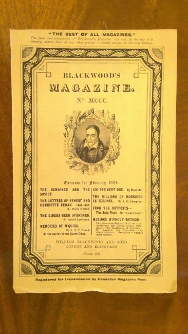 Blackwood's Magazine No. MCCC February 1924 for sale