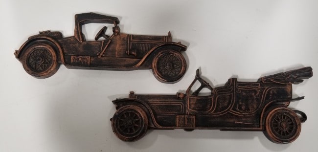 Vintage 1974 Plastic Car Wall Art for sale on heinventures.ca