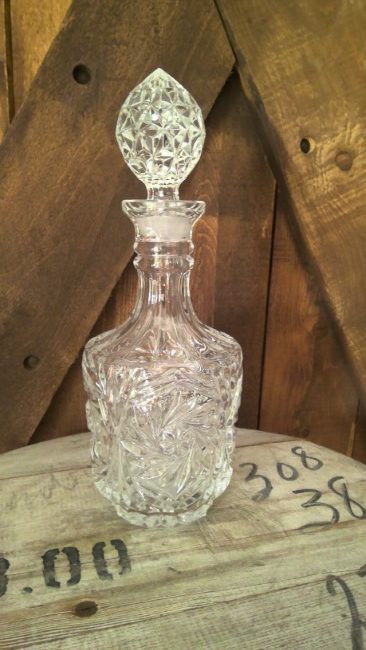 Vintage Heavy Glass Decanter for sale on Hein Ventures' online store