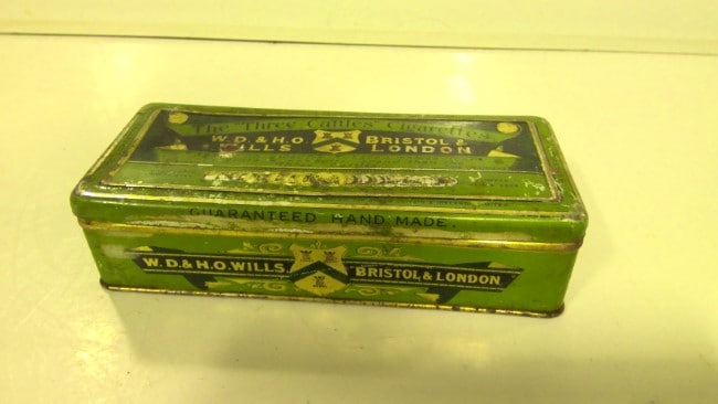 Vintage W.D. & H.O. Wills The "Three Castles" Cigarettes Tin for sale