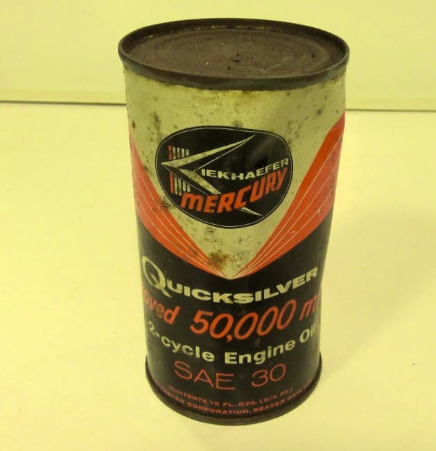 Mercury Kiekhaefer Quicksilver Oil Tin for sale