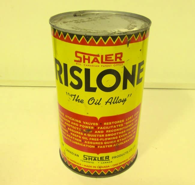 Vintage Shaler Rislone "The Oil Alloy" Quart Tin for sale