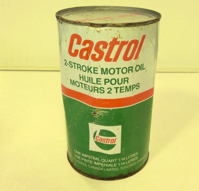 Castrol 2-Stroke Motor Oil 30-40 Quart Can for sale