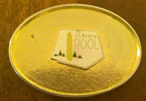 Vintage Alberta Wheat Pool Belt Buckle for sale