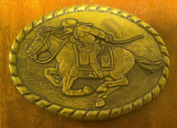 Pony Express Rider Belt Buckle for sale