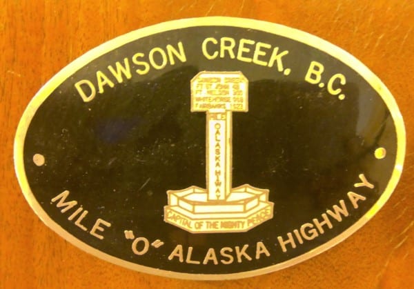 Vintage Dawson Creek B.C. Mile 0 Belt Buckle for sale