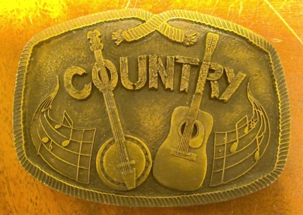 Vintage Country Music belt buckle for sale