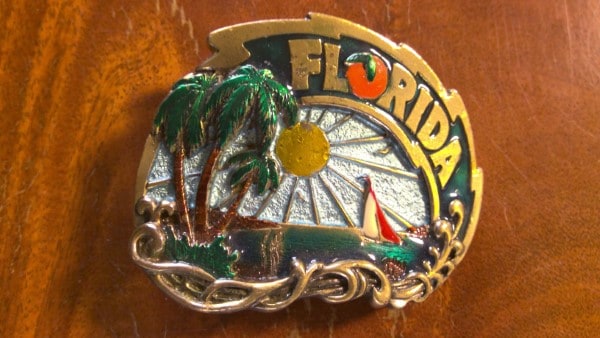 Vintage 1980 Florida Belt Buckle for sale