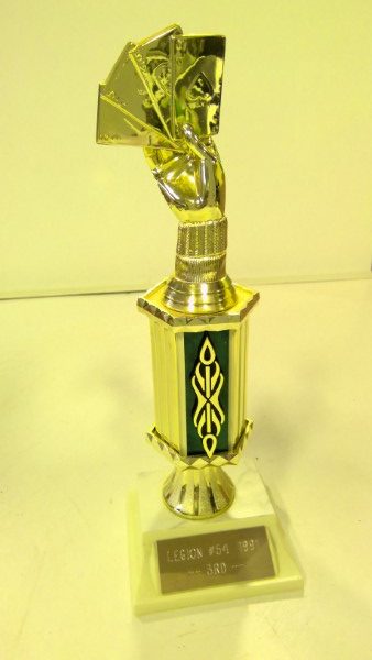 Vintage Cribbage Trophy (1991 Canadian Legion) for sale