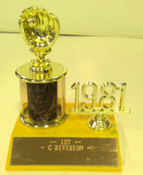 Vintage 1981 Baseball Trophy for sale