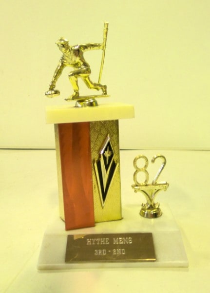 Vintage 1982 Curling Trophy - Hythe Alberta for sale