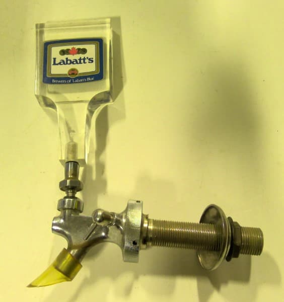 Vintage Labatt's Blue Beer tap handle and tap for sale