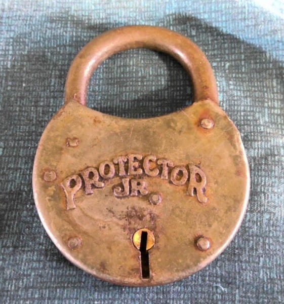 Antique Protector Jr. Padlock (no key)