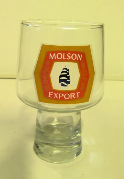 Vintage Molson Export Beer Glass for sale