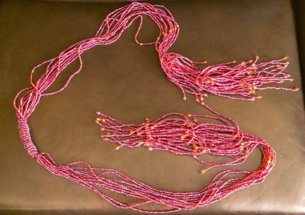 Long Multi Strand Beaded Cord (36"+) for sale