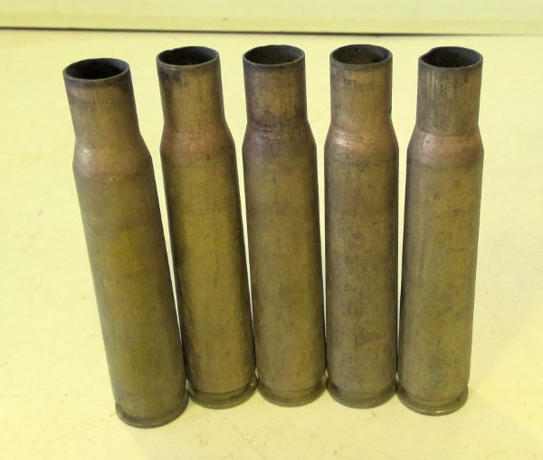 Cold War Era 50. Cal Brass Shell Casings - Canadian. Lot of 5 for sale