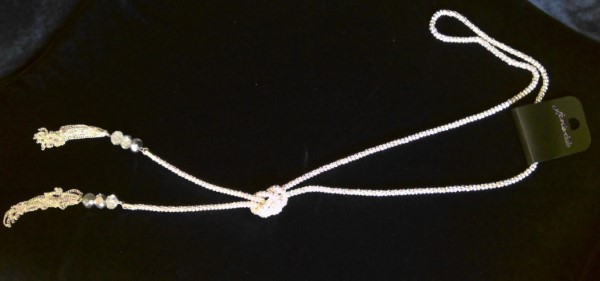 Jen's Club Silver Tone Necklace for sale