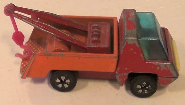 Side view of Playart Diecast Red Tow Truck for sale on heinventures.ca