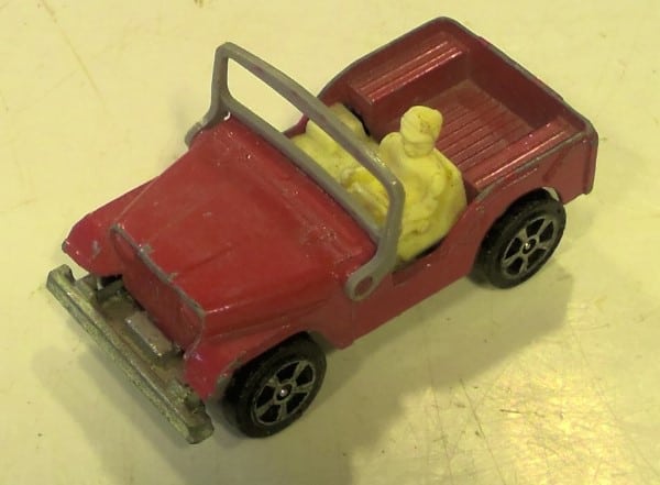 Corgi Juniors Willy's Jeep Red Diecast for sale on Hein Venture's online vintage store