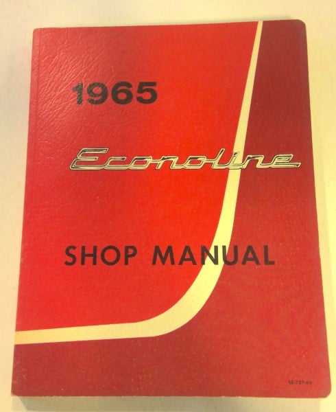 1965 Econoline Shop Manual for sale