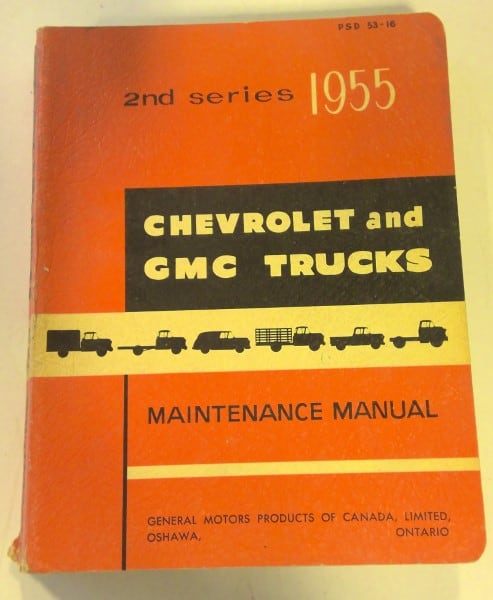 2nd Series 1955 Chevrolet and GMC Trucks Maintenance Manual for sale