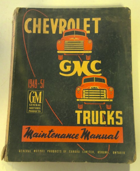 1948-51 Chevrolet and GMC Trucks Maintenance Manual for sale